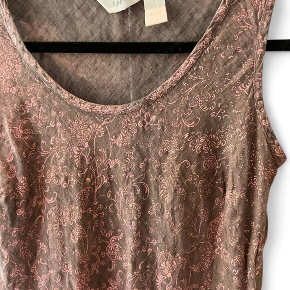 J Jill 100 Linen Sleeveless Midi Dress 8 - Picture 3 of 3